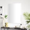 thumbnail image 2 of DecMode 24" x 36" White Wall Mirror with Thin Frame, 2 of 7