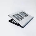 thumbnail image 2 of Quiet 2 Fans Laptop Cooler Adjustable Laptop Cooling Pad for Office Work Videogame Silver, 2 of 8
