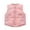 Pink, variant on Boys Down Vest Padded Sleeveless Jacket Warm Quilted Baseball Style Outerwear For Children Lightweight Down Jacket for Boys Size 11-12 Years