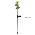 thumbnail image 2 of XMMSWDLA Solar Powered Decorative Rose Garden Stake Lights, Waterproof Realistic Artificial Flowers for Outdoor Flower Bed Patio Yard Pathway Memorial Cemetery Grave Decorations, Blueled lights, 2 of 7