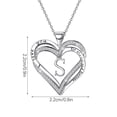 thumbnail image 2 of Collar de diamantes de doble corazón para mujer con 26 letras inglesas Collar de pareja Wmkox8yii fajkfhkj107, 2 of 2