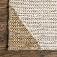 thumbnail image 6 of nuLOOM Lynell Abstract Geometric Jute Area Rug, 8' x 10', Ivory, 6 of 9