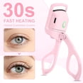 thumbnail image 5 of Heated Eyelash Curlers, Heated Eyelash Curler Electric Eye Lash Curler Long Lasting Curl Rechargeable Lash Curler with 2 Heating Modes Does Not Hurt Eyelash, 5 of 8