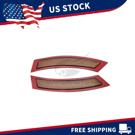 2PCS Front Bumper Reflectors Amber For 2007-2013 BMW E92 E93 3 Series 63147162313