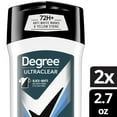 thumbnail image 2 of Degree Men UltraClear 72H Men's Antiperspirant Deodorant Stick, 2.7 oz Twin Pack ( 3 Pack ), 2 of 5