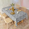 thumbnail image 2 of Gray Geometric Arrow Pattern Rectangle Tablecloth 60"x102",Waterproof Polyester Rectangle Table Cloth, Wipeable Spillproof Polyester Tablecloth for Dining, Camping, Indoor and Outdoor, 2 of 6