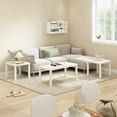 thumbnail image 2 of Furinno CLASSIC 3-Pc Table Set & Coffee Table & 2 Side Tables White, 2 of 7
