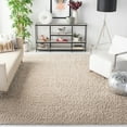 thumbnail image 2 of SAFAVIEH August Sophia Solid Shag Area Rug, Beige, 9' x 12', 2 of 11