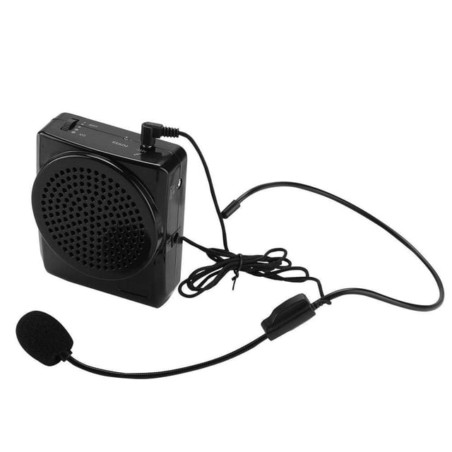Pomya Amplificador de Voz, micrófono de Auriculares con Amplificador de Voz, Amplificador de Voz de