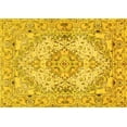 thumbnail image 1 of Ahgly Company Machine Washable Indoor Rectangle Persian Yellow Traditional Area Rugs, 2' x 5', 1 of 4