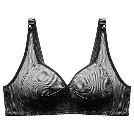 Akiihool Bras for Women Women s Cup Lace Bra Balconette Mesh Underwired Demi Shelf Bra Unlined See Through Bralette (Black B/38/85)