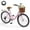 Pink, variant on NAIZEA Beach Cruiser Bike for Adult, 26 inch 7 Speed Commute Bike, Cruiser Bike for Women with Basket & Rack, Retro Step Through Bike w/Adjustable Seat & Lock