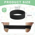 thumbnail image 2 of 20Pcs Silicone Rubber Bands Non-slip 1.22 Inch Flat for Books, Black, 2 of 6