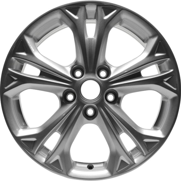 Kai Aluminum Alloy 17 X 7.5 in New Wheel Replica, Bright Silver Metallic Full Face, Fits 2012 - 2012 Ford Fusion