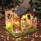 thumbnail image 2 of Miniature Wooden Doll House Kit Assembled Furniture Japanese Casa Dollhouse with Cherry Blossoms Toys for Adults Xmas Gifts heqiyong LED, 2 of 2