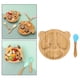 thumbnail image 3 of Plato de alimentación de bambú natural BLESIY Platos de comida, 3 of 8