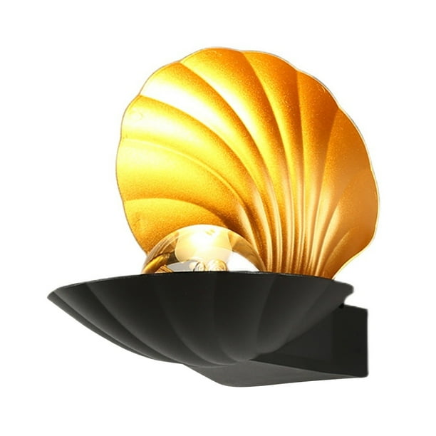 Shell Shape Wall Disponce Lámpara de luz decorativa de pared para al aire libre en interiores
