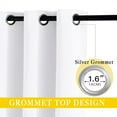 Winnerw Sliding Door Curtain Window Treatment for Living Room, Energy