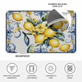 thumbnail image 3 of Yellow Lemon Door Mat Indoor Outdoor, Middle Century Blue Italian Textured Non Slip Welcome Mat with Rubber Backing, Absorbent Fabric Front Door Mats Entryway Rug for Home Patio Entrance 20"x31.5", 3 of 8