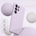 thumbnail image 4 of SHILIU-for Samsung S25 Ultra Case, Liquid Silicone Case with Camera Protection with Microfiber Lining Shockproof Phone Case Cover for Samsung S25 Ultra 6.9 inch, Light Purple, 4 of 4