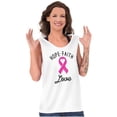 thumbnail image 3 of Hope Faith love Breast Cancer Ribbon Tank Top Tee Shirt Women Brisco Brands M, 3 of 6