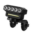 thumbnail image 1 of Tignapoo USB Rechargeable Bike Light with 6 Modes, 2000mAh Battery, IP44 Waterproof, High Brightness LED for Night Cycling, Black ABS Material, Tool-Free Mounting, 1 of 7