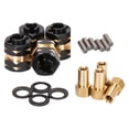 thumbnail image 2 of Brass Wheel Hubs, Wheel Lock Nuts for Axial SCX24 AXI90081 Upgrades Parts 1/24 RC Crawler Car Truck, 2 of 8