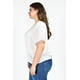 thumbnail image 2 of Blusa de chifon con encaje Roman Fashion /Tallas Extras, 009 (Blanco) blanco 38, 2 of 7