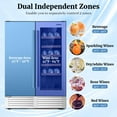 thumbnail image 5 of Costway 2-in-1 Beverage and  Cooler Free-standing & Built-in Dual Zones  Fridge, 5 of 10