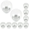 thumbnail image 3 of 10Pack Snow Globe Kit Round Plastic For Diy Decoration, 3 of 9