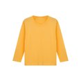 thumbnail image 5 of Zaldita Kids Boys and Girls Solid Color Warm Underwear Top Basic Long Sleeves Round Neck Thermal Tops Yellow 150, 5 of 7