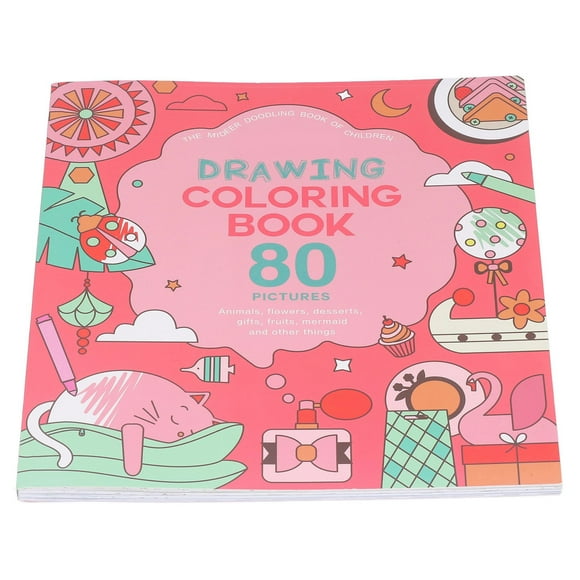 Coloring Book Kids Coloring Graffiti Drawing Book Geometric Patterns Scenario Story Page Picture Book for Kids 3+
