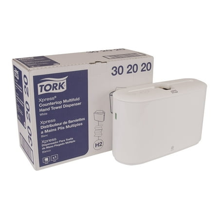 Counter Depth Side Tork Xpress 302020 Countertop Multifold Hand Towel Dispenser Plastic 7.92