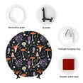 thumbnail image 4 of Honeii Mushrooms Print Elegant Bone China Decorative Plate, Porcelain Plate,Art Crafts,Ceramic Ornaments for Home Office Wall Decor-8in, 4 of 6