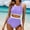 Purple#4, variant on pstuiky Swimwear for Women 2025, Women High Waisted Bikini Set with Chest Cushion and Lining Two Piece Swimsuit Sports Swimwear for Women Comfortable and Supportive Design Black L