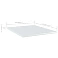 thumbnail image 2 of vidaXL 15.7” x 19.7” High Gloss White Floating Shelf (4 Count), 2 of 4