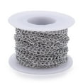 thumbnail image 6 of 304 Stainless Steel Twisted Chains for DIY Jewelry Making Soldered Stainless Steel Color 5x3.5x0.6mm, 6 of 6