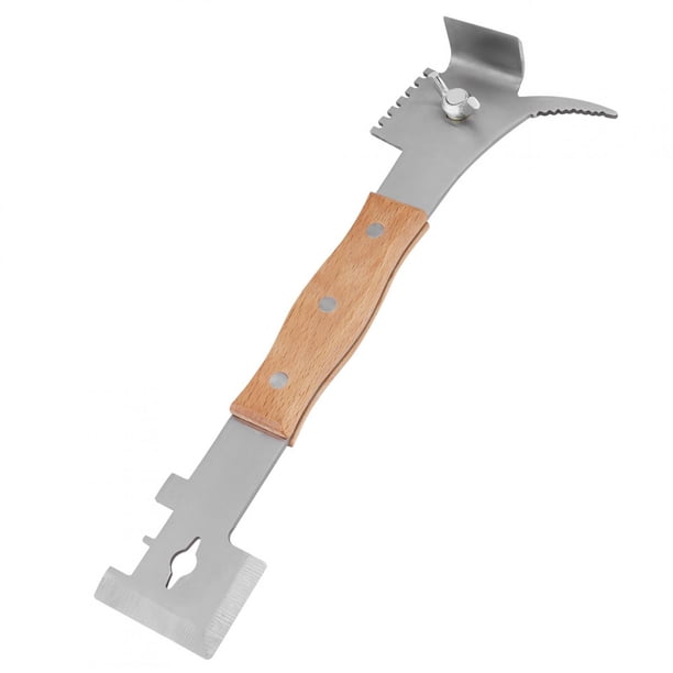 Herramienta De Colmena, Herramienta Raspadora De Colmena, Acero Inoxidable Fácil De Usar Para Separar Cajas De Colmena, Raspar Propóleos, Sacar Marcos, Raspar Cera EOTVIA Stainless Steel Hive Tool