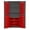 Red, variant on Durham 3501-BDLP-102-3S-95 14 Gauge Flush Door Style Lockable Cabinet with 102 Yellow Hook on Bins & 3 Adjustable Shelves, Gray - 36 in.