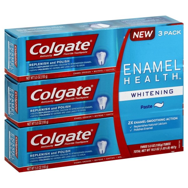 Colgate Enamel Health Whitening Toothpaste 5.5 ounce (3 Pack