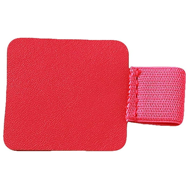 Presillas autoadhesivas para bolígrafos | Juego de 6 piezas con diseño de goma elástica y cuero | Estuche adhesivo para bolígrafos, cuadernos, agendas y útiles escolares