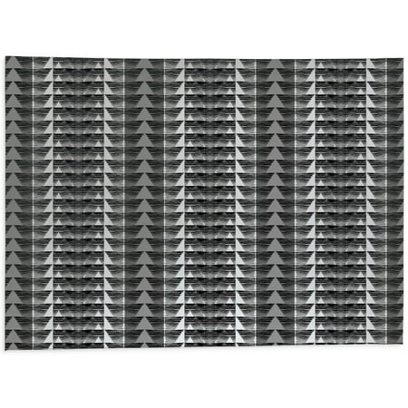 

Tribal Triangles Grey Kitchen Mat by Kavka Designs