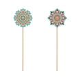 thumbnail image 2 of Cuadros Decorativos 2 unids/set Mandala 3D DIY diamante jardín plantas decoración estaca artesanía (HBJ02) DQrwqpou Nuevos Originales, 2 of 8