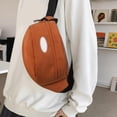 thumbnail image 7 of LEFXSMR Sling Bag for Women & Man, Portable Multi Pocket Storage Bags with Adjustable Strap, Crossbody Bags for Women Men Outdoor Sport, Orange, 7 of 7