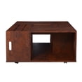 thumbnail image 1 of Bowery Hill Table Basse Carrée en Noyer Vintage, 1 of 4