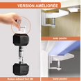 thumbnail image 5 of Cerraduras de seguridad para gabinetes infantiles para bebés, 10 piezas, cerraduras invisibles para cajones de refrigerador, armarios con cinta adhesiva 3M, no se requieren herramientas ni perforacion, 5 of 5