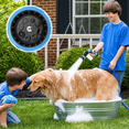 thumbnail image 6 of Dog Wash Hose Sprayer Nozzle with Soap & Shampoo Dispenser, 8 Spray Patterns High Pressure Garden Hose Nozzle for Pet Bathing, Watering & Cleaning, 6 of 8
