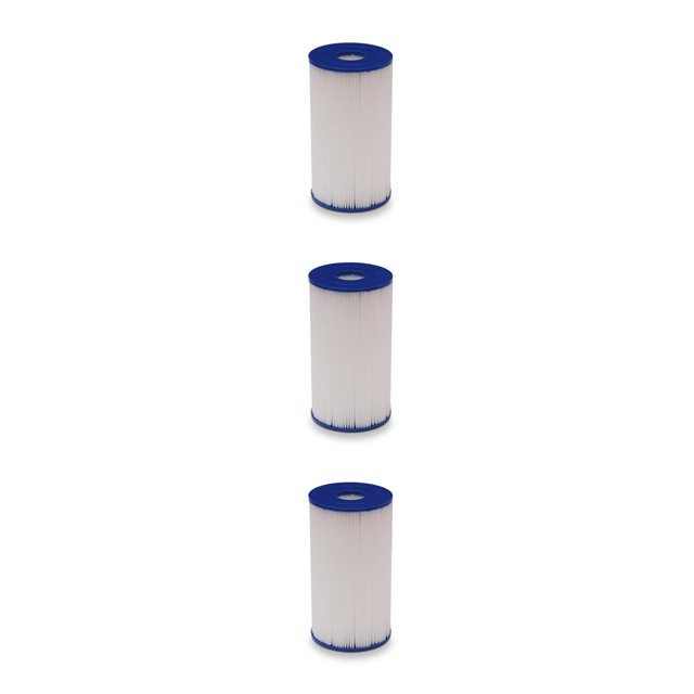 pitrice Filtre en Forme de Colonne de Piscine Gonflable en Polyester Recharge Pompe de Spa Filtres Système de Filtration Réparation III Type 3Ensemble