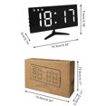 thumbnail image 3 of Reloj De Escritorio Digital Electrónico Para Niños Con Pantalla De Temperatura Reloj Led Brillo Ajustable Despertador Reloj Despertador Eigraketly HA038821-00, 3 of 6