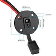 thumbnail image 2 of SAE Connector,Solar Weatherproof SAE Socket Sidewall Port, SAE Cable Quick Connect Panel Mount Universal Flush-Mountable Connector for Solar Generator Battery Charger (1 Pack), 2 of 8